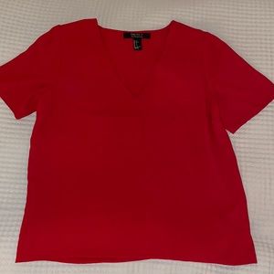Forever 21 | Short Sleeve Red Blouse